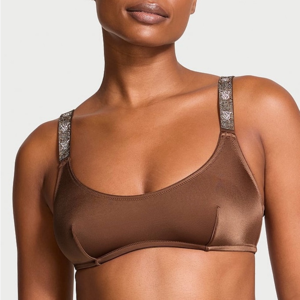 Shine Strap Scoop Bralette